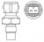 Датчик температуры для автомобилей Chevrolet Aveo (08-)/Spark (09-)/Daewoo Matiz (03-) 1.0i/1.2i