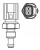 Датчик температуры для автомобилей Ford Mondeo III (00-)/Focus II (05-)/Mazda 6 (07-)/CX-7 (06-)