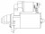 Стартер для автомобилей Opel Astra J (10-)/Corsa D (09-) 1.4i 1,4кВт