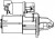 Стартер для автомобилей Hyundai Solaris (10-)/Kia Rio (11-) 1.4i/1.6i (Z=9) 0,9кВт
