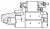 Стартер для автомобилей Land Rover Range Rover Evoque (11-)/Freelander II (06-) 2.0i 1,2кВт