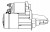 Стартер для автомобилей Nissan Almera N15 (95-)/Sunny N14 (90-) 1.4i/1.6i 1кВт