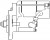 Стартер для автомобилей Toyota Land Cruiser Prado J12 (02-) 4.0i 2кВт