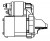 Стартер для автомобилей Peugeot 107 (05-)/Citroen C1 (05-)/Toyota Aygo (05-) 1.0i 1,1кВт