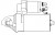 Стартер для автомобилей BMW 5 F10 (10-)/3 F30 (12-)/X3 F25 (11-) 2.0T MT 1,7кВт