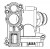 Корпус термостата для автомобилей VW Passat B6 (05-)/Skoda Octavia A5 (04-) 1.8T/2.0T (с пластиковым корпусом, с датчиком)