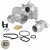 Корпус термостата для автомобилей VW Passat B6 (05-)/Skoda Octavia A5 (04-) 1.8T/2.0T (алюминиевый, с датчиком)
