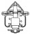 Термостат для автомобилей Toyota Mark II (X110) (96-)/Chaser (X100) (96-)/Cresta (X100) (96-) 2.0i (82°C) (термоэлемент) (LT 1909)
