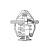 Термостат для автомобилей Toyota Land Cruiser Prado (02-)/(09-) 2.8D/3.0D (82°С) (термоэлемент)
