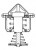 Термостат для автомобилей Peugeot 107 (06-)/Citroen C1 (06-)/Toyota Aygo (05-)/Vitz (10-) (82°С) (термоэлемент)