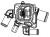 Термостат для автомобилей Opel Astra H (04-)/Corsa D (06-)/Fiat Doblo (05-) 1.3d (88°С) (с корпусом и датчиком)