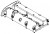 Крышка клапанная для а/м Ford Focus II (04-)/Fusion (02-)/Fiesta (01-) 1.4i/1.6i