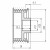 Шкив генератора для автомобилей Mazda 3 BK (03-) 1.6i/2.0i/Mazda 6 GG (02-) 2.0i/2.3i 6PK D55/d17