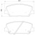 Колодки тормозные дисковые передние (керамические) для автомобилей Kia Ceed (12-) с тормозной системой Sumitomo [серия PRO]