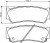 Колодки тормозные дисковые задние (керамические) для автомобилей Hyundai Santa Fe (06-) [серия PRO]