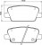 Колодки тормозные дисковые задние (керамические) для автомобилей Hyundai Santa Fe (18-) с электрическим стояночным тормозом [серия PRO]