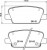 Колодки тормозные дисковые задние для автомобилей Hyundai Santa Fe (18-) с электронным парковочным тормозом