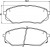 Колодки тормозные дисковые передние (керамические) для автомобилей Hyundai Santa Fe (18-) / Kia Sorento III (14-) R17 [серия PRO]