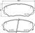 Колодки тормозные дисковые передние для автомобилей Hyundai Santa Fe (18-) / Kia Sorento (15-) с колёсными дисками R17