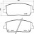 Колодки тормозные дисковые передние для автомобилей Hyundai Santa Fe (18-) / Kia Sorento (15-) с колёсными дисками R18