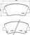Колодки тормозные дисковые передние для автомобилей Kia Ceed (12-) / Hyundai i30 (16-) с тормозной системой Bosch с колёсными дисками R15