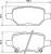 Колодки тормозные дисковые задние (керамические) для автомобилей Opel Mokka (13-) [серия PRO]