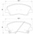 Колодки тормозные дисковые передние (керамические) для автомобилей Geely Atlas (16-) [серия PRO]