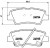 Колодки тормозные дисковые задние для автомобилей Geely Atlas (16-)