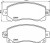 Колодки тормозные дисковые передние для автомобилей Subaru XV (17-)