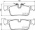 Колодки тормозные дисковые задние для автомобилей BMW X1 (F48) (15-) / 2 (F45) (14-) (в комплекте с датчиком)