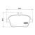 Колодки тормозные дисковые задние для автомобилей Mercedes A (W176) (12-) / B (W246) (13-)