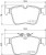 Колодки тормозные дисковые задние для автомобилей Mercedes C (W205) (14-)