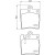 Колодки тормозные дисковые задние для автомобилей Mercedes C (W203) (00-)