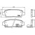 Колодки тормозные дисковые задние для автомобилей Toyota Mark II/Chaser/Cresta X90 (92-) с тормозной системой Sumitomo
