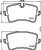 Колодки тормозные дисковые задние для автомобилей Audi A4 (B8) (07-) / A6 (C7) (11-) / A7 (10-) / Porsche Macan (14-)/(18-) (в комплекте с датчиком)