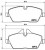 Колодки тормозные дисковые передние для автомобилей BMW 1 (E81/87) (04-) / Mini Cooper (06-) (в комплекте с датчиком)