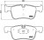 Колодки тормозные дисковые передние для автомобилей BMW 1 (F20/21) (11-) / 3 (F30/80) (11-) с тормозной системой Ate (в комплекте с датчиком)