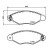 Колодки тормозные дисковые передние для автомобилей Renault Kangoo (97-) / Citroen Xsara (97-) без ABS (в комплекте с 2-мя датчиками)