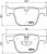 Колодки тормозные дисковые задние для автомобилей BMW 3 (F30) (11-) / 4 (F32) (13-) т/с Ate (в комплекте с датчиком)