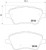 Колодки тормозные дисковые передние для автомобилей Ford Fiesta VI (08-) 132x60мм
