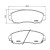 Колодки тормозные дисковые передние для автомобилей Exeed TXL (21-) / Haval F7 (19-) / Haval F7x (19-) / Honda CR-V (12-)