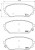 Колодки тормозные дисковые передние для автомобилей Hyundai ix55 (08-)