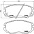 Колодки тормозные дисковые передние для автомобилей Hyundai Sonata (NF) (05-)