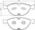 Колодки тормозные дисковые передние для автомобилей BMW M5 (E60) (03-) / M6 (E63) (03-) 193x79мм