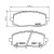 Колодки тормозные дисковые передние для автомобилей Kia Picanto (04-) / Hyundai i10 (04-)
