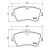 Колодки тормозные дисковые передние для автомобилей Mercedes C (W203) (00-) для тормозной системы TRW (131x70мм)