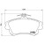 Колодки тормозные дисковые передние для автомобилей Volvo S40 (95-) / V40 (95-) 130x80мм