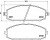 Колодки тормозные дисковые передние для автомобилей Nissan Patrol (97-)