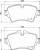 Колодки тормозные дисковые передние для автомобилей Mini Cooper S/SD (13-) / Clubman (14-) (в комплекте с датчиком)