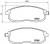 Колодки тормозные дисковые передние для автомобилей Nissan Juke (10-) / Teana (13-) / Tiida (04-) / Sentra (14-)